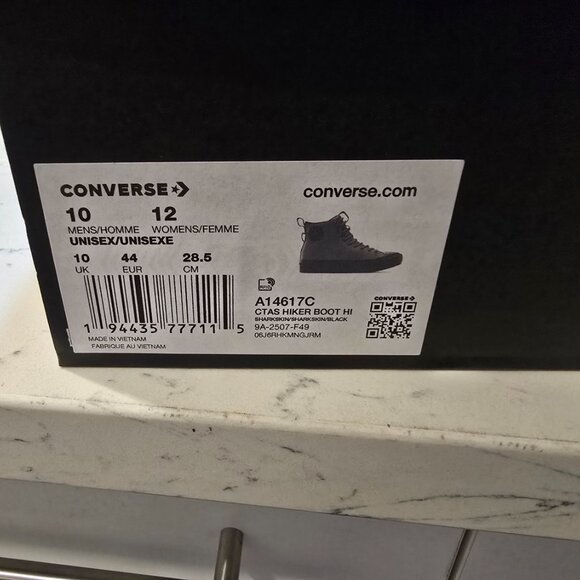 Chuck Taylor All Star Water-Repellent Hiker Boot A14617C Sharkskin 2025 Mens 10 - Picture 10 of 16